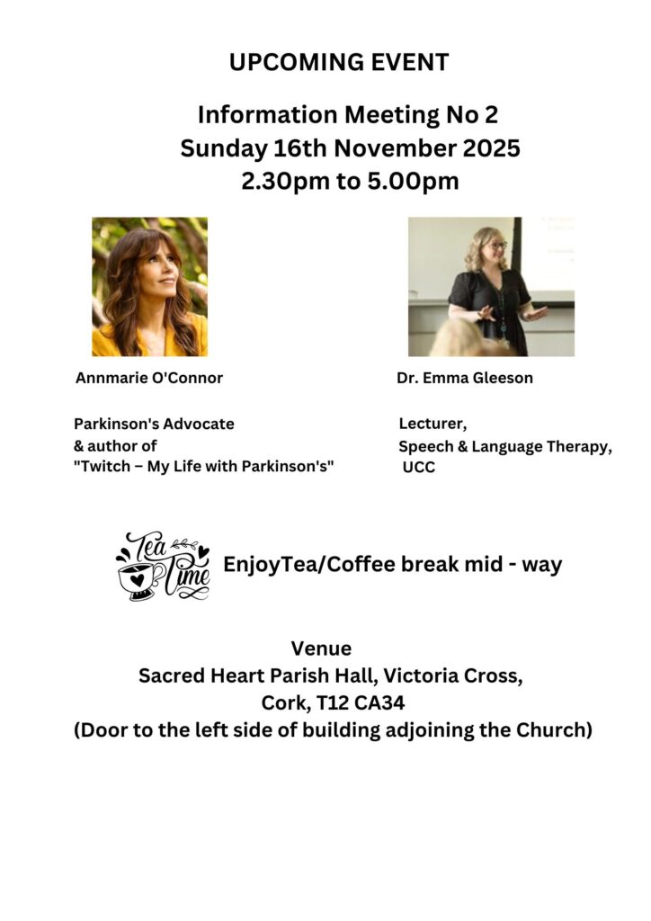 Cork Branch Information Meeting – Sunday, 16 November 2025