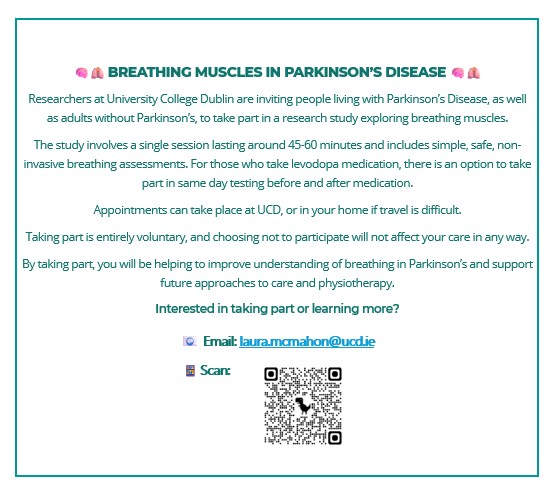 Participants Wanted for Parkinson’s Breathing Research Study