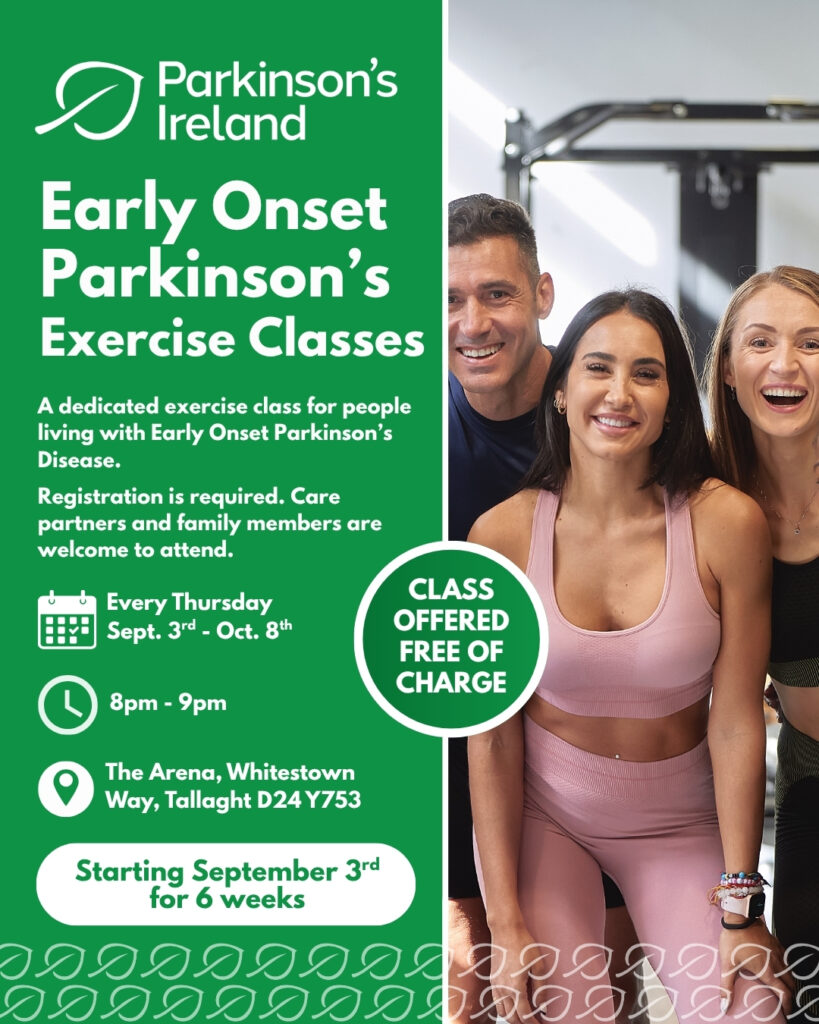New Early Onset PD Exercise Class in Dublin